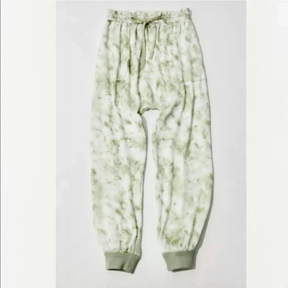 New Urban Outfitters Out From Under Hansel Tie Dye Joggers Green Harem Medium
